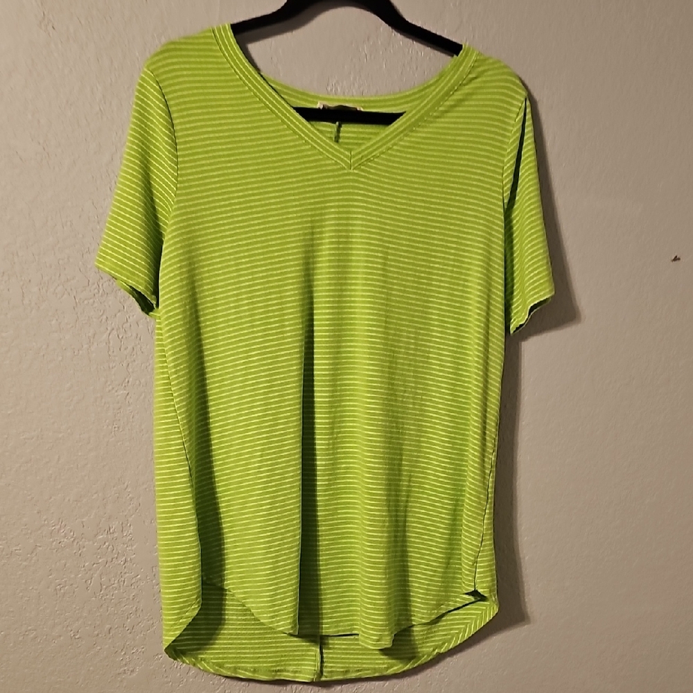 📢5 For $20 Zenana Outfitters Green Ribbed Relaxed T-Shirt